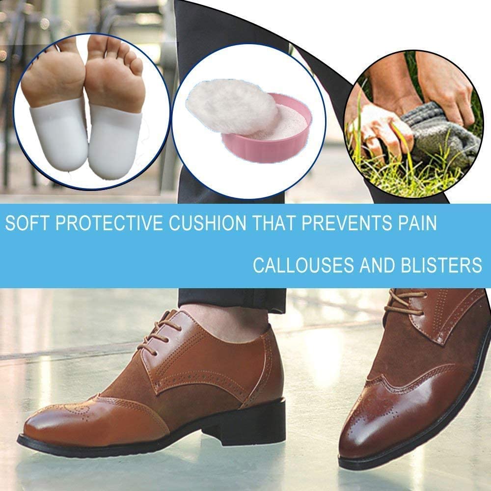 Dr.pedi 2.5cm Clear Silicone Heel Lifts for Height Increase - Invisible Shoe Inserts for Men & Women, Comfortable & Discreet Lift Insoles (1 Pair, 2.5cm/1 inch)