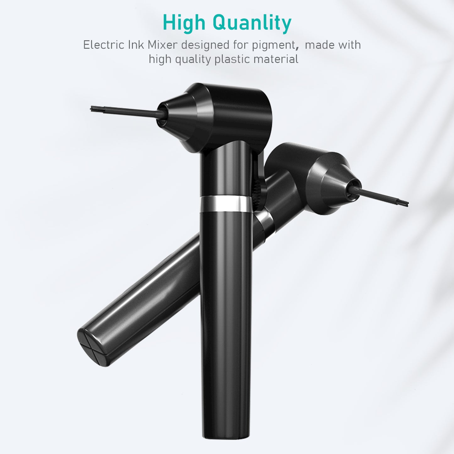 Tattoo Ink Mixer Set, Electric Tattoo Ink Stirrer Ink Agitating Machine with 5 Pcs Mixing Sticks for Tattoo Pigment Eyebrow Ink Makeup Liquid