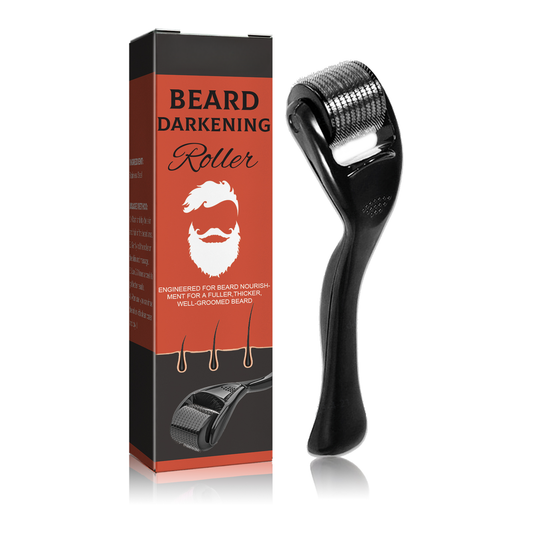 Dr.pedi Beard Darkening Roller, Instant Hair Thickening & Nourishing Roller for Men, Engineered for Fuller & Thicker Looking Beard, Grooming Massager for Daily Beard Care
