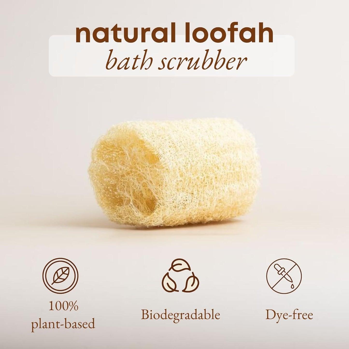 Dr.pedi Egyptian Loofah Exfoliating Body Scrubber, Natural Real Egyptian Shower Loofah Sponge Body Scrubber for Women and Men, for Body and Face