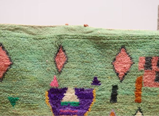 Authentic Moroccan Rug, Custom Fabulous Boujad Rug, Azilal rug, Abstract Multicolored Carpet, Handmade Moroccan Rug, Bohemian rug