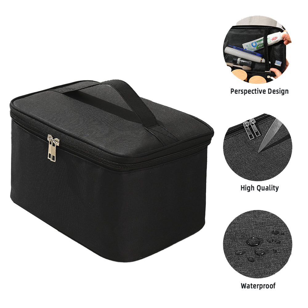 JAYWAYNE Large Capacity Makeup Bag Toiletry Bag Makeup Case, 9.7"×6.5"×5.3" Organizer for Travel, Daily Use & Bathroom Storage