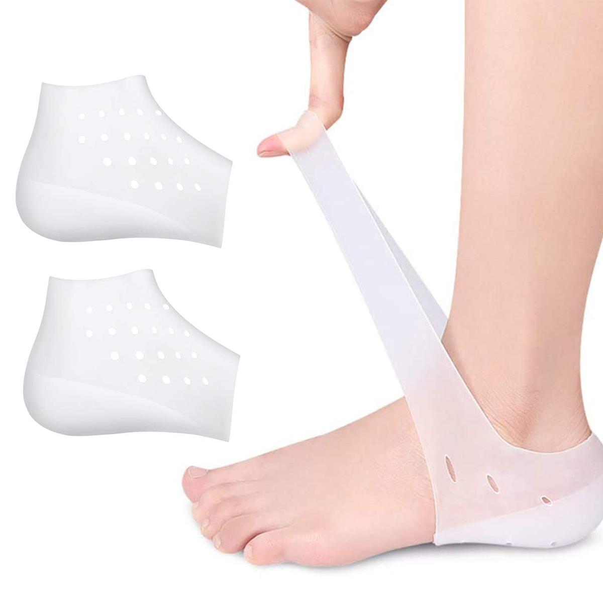Silicone 2.5CM Gel Heel Protectors Invisible Shoe Insole (Silicone case plues gel pad) Height Increase Insoles ~2.5cm (subject to body weight)