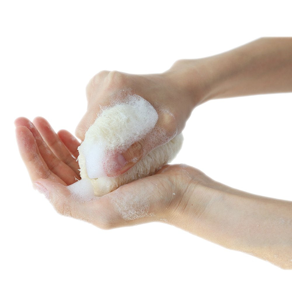 Dr.pedi Egyptian Loofah Exfoliating Body Scrubber, Natural Real Egyptian Shower Loofah Sponge Body Scrubber for Women and Men, for Body and Face