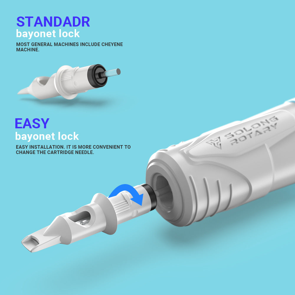 20Pcs Cartridge Tattoo Needles 1/3/5/7RL Disposable Sterilized Safety Tattoo Needle for Cartridge Machines Grips