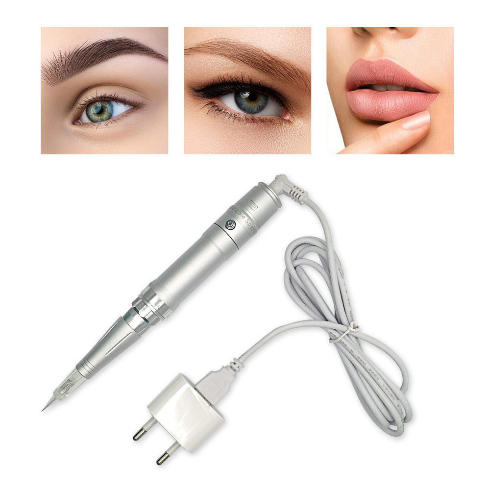Permanent Makeup Machine Wireless Eyebrow Tattoo Machine for Eyebrows Lip Eyeliner Tattooing 2500-4000 RPM 4 in 1