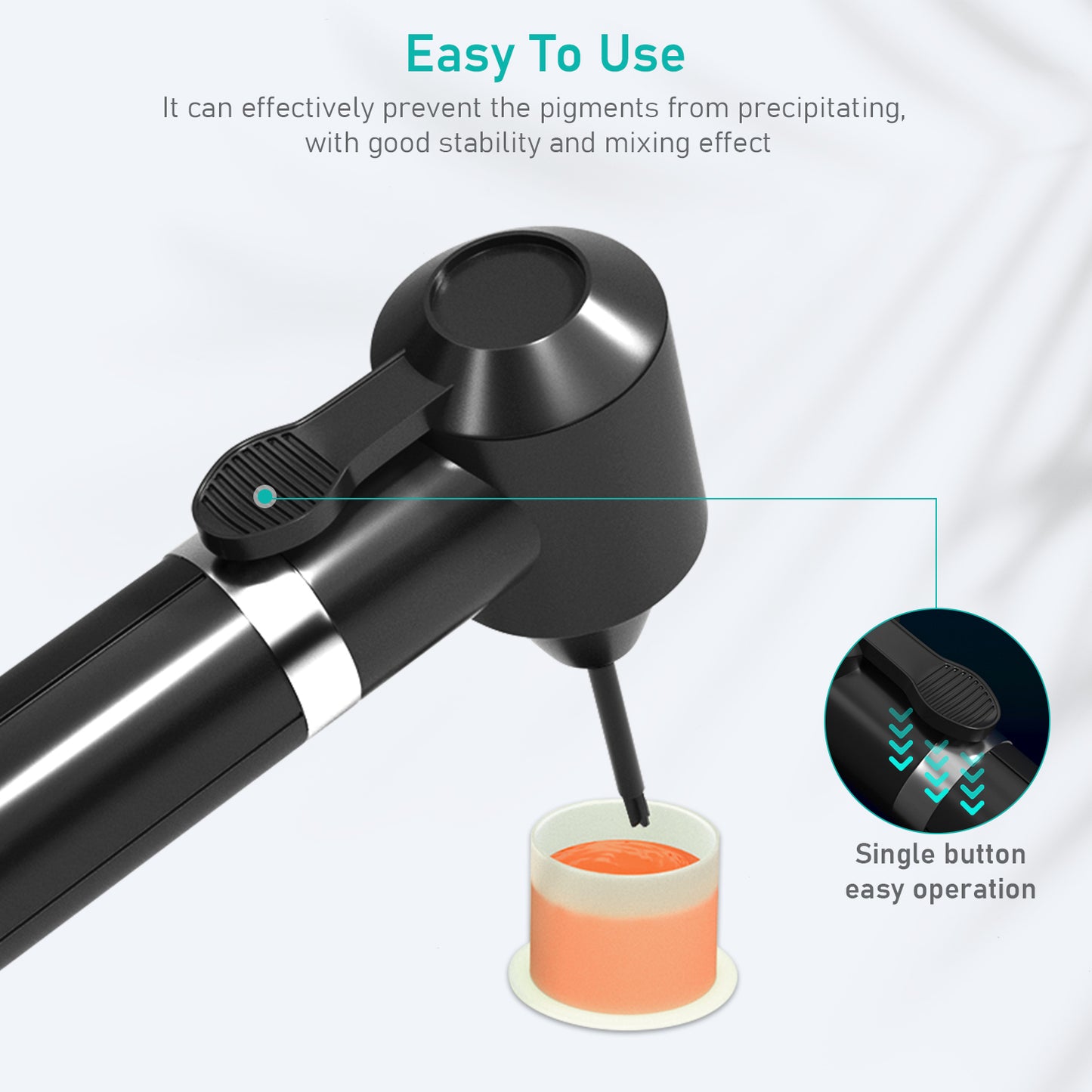 Tattoo Ink Mixer Set, Electric Tattoo Ink Stirrer Ink Agitating Machine with 5 Pcs Mixing Sticks for Tattoo Pigment Eyebrow Ink Makeup Liquid