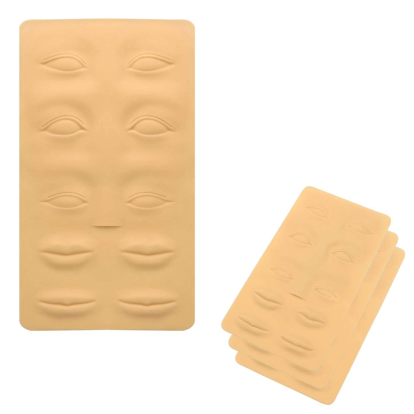 Silicone Tattoo Practice Skin, Fake Skin for Tattoo Practice, PMU Lips and Eyes Fake Skin for Microblading Practice