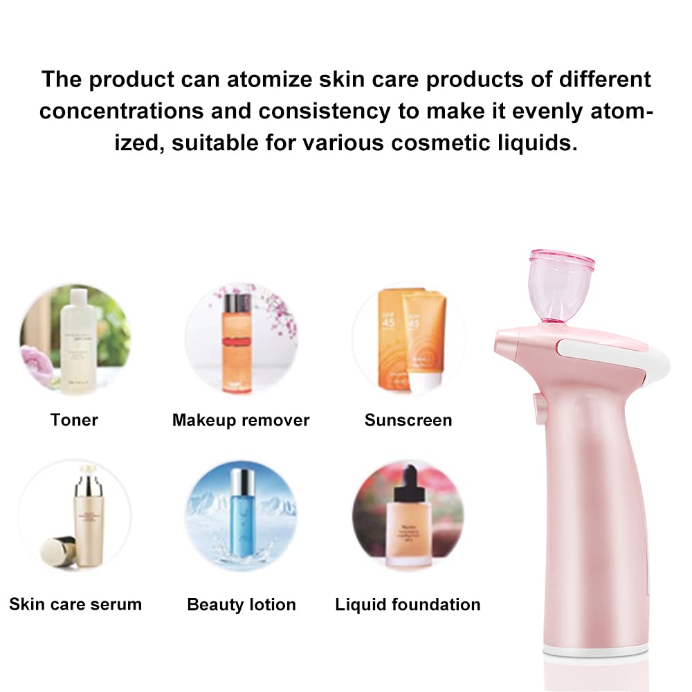 Airbrush Makeup Set Jaywayne Airbrush Makeup Kit Professional Airbrush Cosmetic Makeup System Rechargeable Cordless Moisturizing Atomizer Set Portable Face Mist Sprayer Nebulizer Handhold