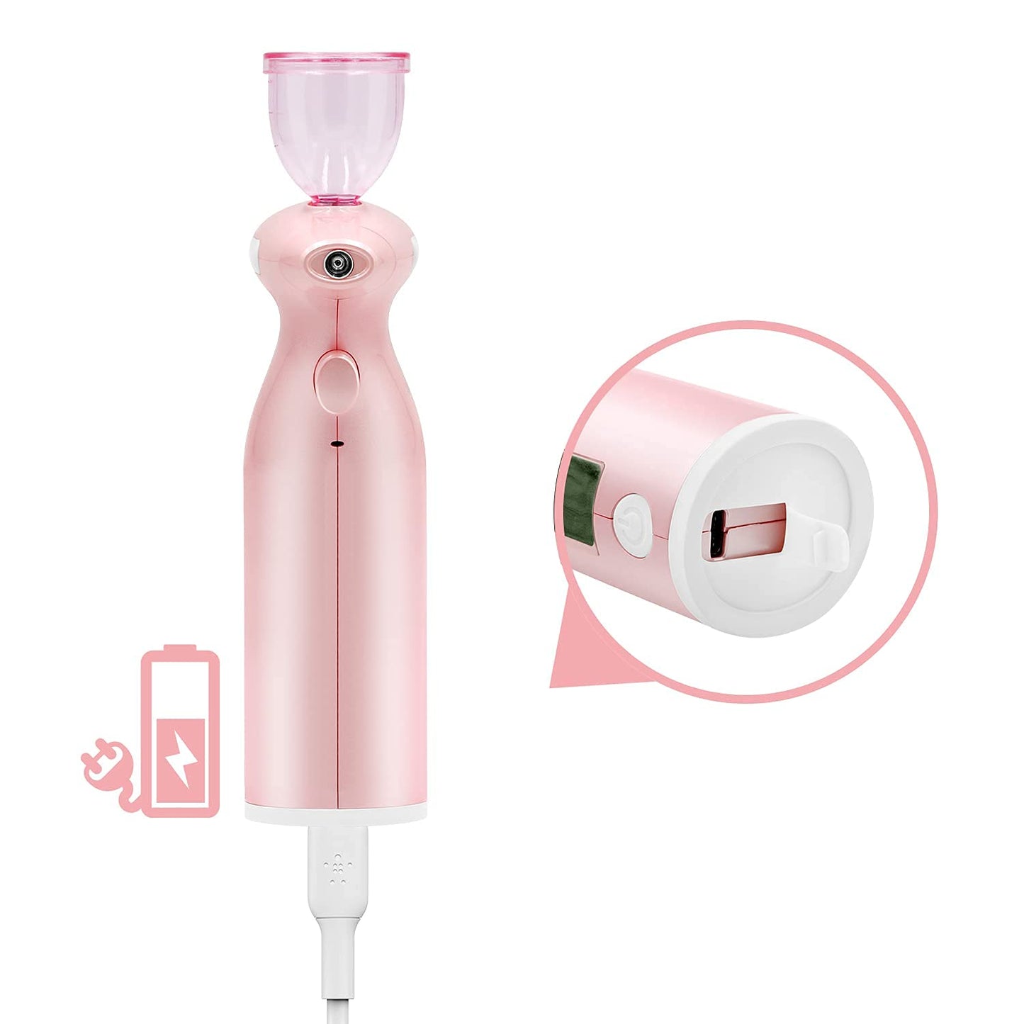 Airbrush Makeup Set Jaywayne Airbrush Makeup Kit Professional Airbrush Cosmetic Makeup System Rechargeable Cordless Moisturizing Atomizer Set Portable Face Mist Sprayer Nebulizer Handhold