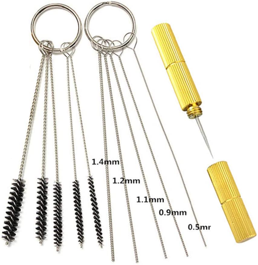 Airbrush Cleaning Kit Jaywayne Airbrush Cleaner Glass Cleaning Pot with Holder and Air Filter Mat,Airbrush Cleaning Tool Set with Nozzle Cleaning Needles Brush,Airbrush Spray Gun Cleaning Kit