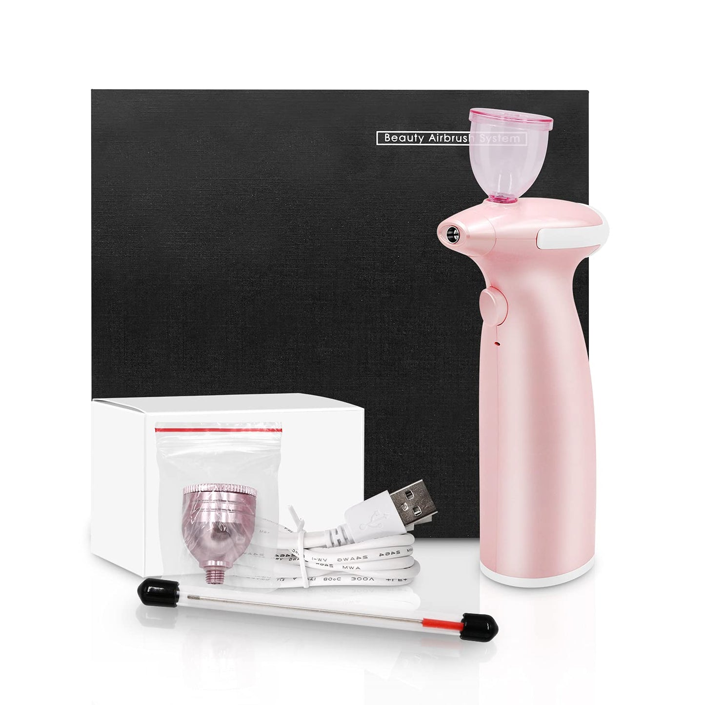 Airbrush Makeup Set Jaywayne Airbrush Makeup Kit Professional Airbrush Cosmetic Makeup System Rechargeable Cordless Moisturizing Atomizer Set Portable Face Mist Sprayer Nebulizer Handhold