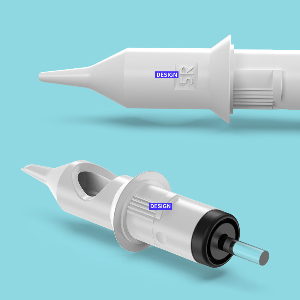 20Pcs Cartridge Tattoo Needles 1/3/5/7RL Disposable Sterilized Safety Tattoo Needle for Cartridge Machines Grips